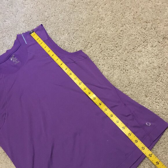 MEC Purple Sporty Muscle Shirt With Reflectors - Picture 12 of 13